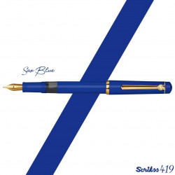 Stylo Plume Moyenne à pompe Scrikss® 419 Bleu Foncé