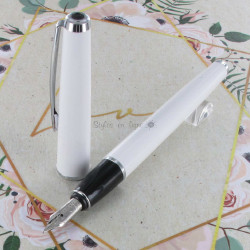 Stylo Plume Moyenne Scrikss® Vintage Blanc
