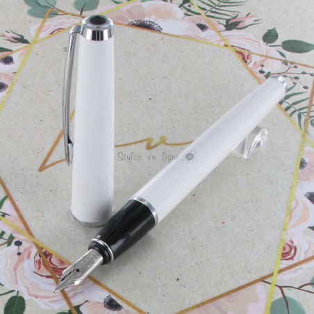 Stylo Plume Moyenne Scrikss® Vintage Blanc