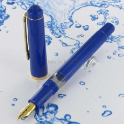 Stylo Plume Moyenne à pompe Scrikss® 419 Bleu Foncé
