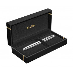 Stylo Roller Scrikss® Noble Chromé Brillant