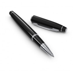 Stylo Roller Scrikss® Noble Noir Brillant