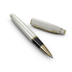 Stylo Roller Scrikss® Noble Pearl et Or