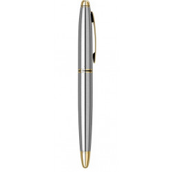Stylo Plume Scrikss® Knight Acier Mat et Plaqué Or
