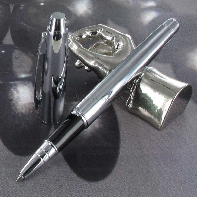 Stylo Roller Scrikss® Noble Chromé Brillant Stylo Roller Scrikss® Noble Chromé Brillant