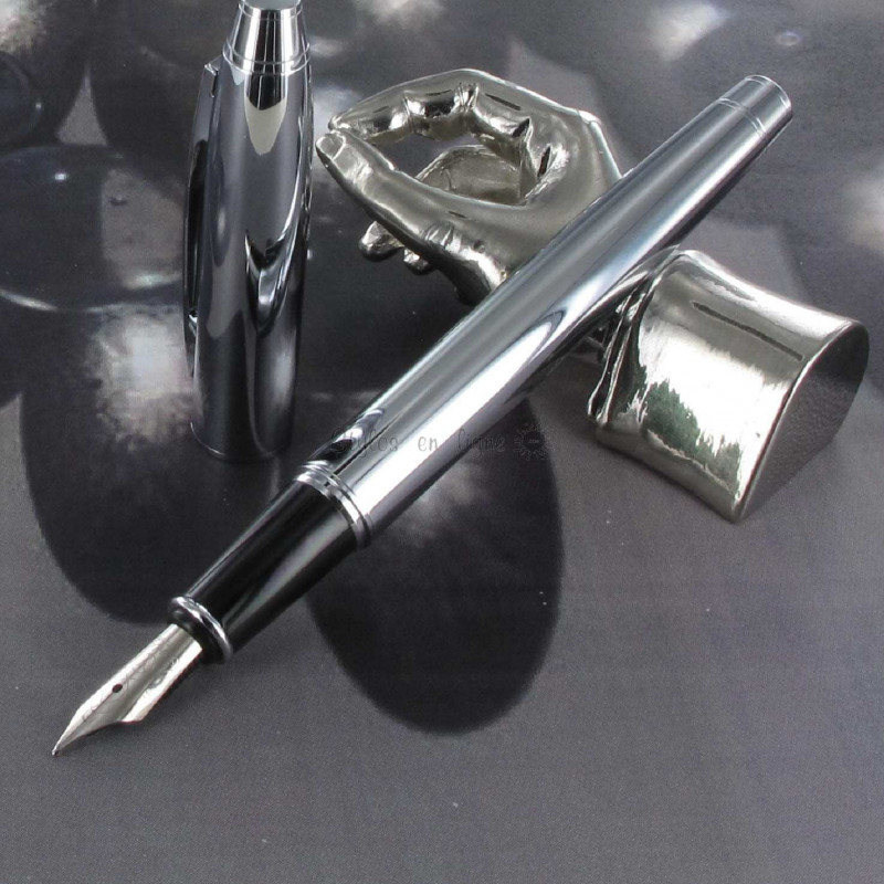 Stylo Plume Scrikss® Noble Chromé Brillant Stylo Plume Scrikss® Noble Chromé Brillant