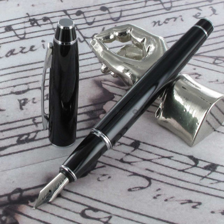 Stylo Plume Scrikss® Noble Noir Brillant