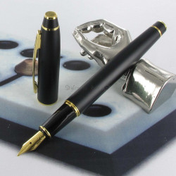 Stylo Plume Scrikss® Noble Noir Mat et Or