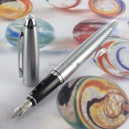 Stylo Plume Scrikss® Knight Acier Mat