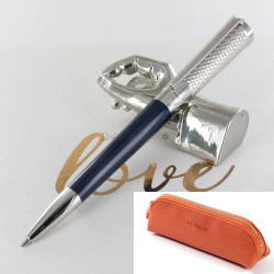 Bille ST Dupont® Liberté Laque Bleue Pointe de Feu + Trousse OFFERTE