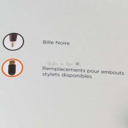 Coffret Stylo Bille et Stylet Cross® "Tech2" Bleu + Etui Cuir Noir