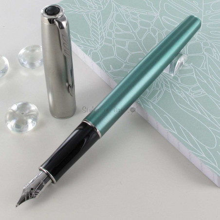 Stylo Plume Fine PARKER® Sonnet Essentiel Vert Chromé