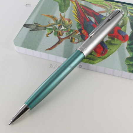 Stylo Bille Parker® Sonnet Essentiel Vert Chromé