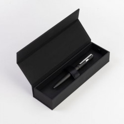Stylo Bille Hugo Boss® Gear® Pinstripe Noir Chrome