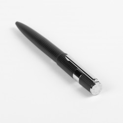 Stylo Bille Hugo Boss® Gear® Pinstripe Noir Chrome