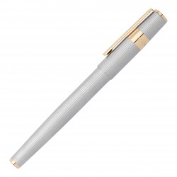 Stylo Roller Hugo Boss® Gear® Pinstripe Chromé Doré