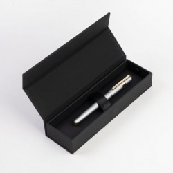 Stylo Roller Hugo Boss® Gear® Pinstripe Chromé Doré