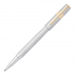 Stylo Roller Hugo Boss® Gear® Pinstripe Chromé Doré