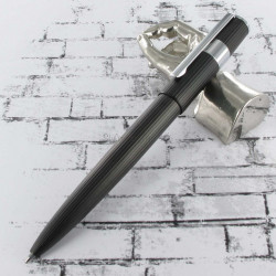 Stylo Bille Hugo Boss® Gear® Pinstripe Noir Chrome