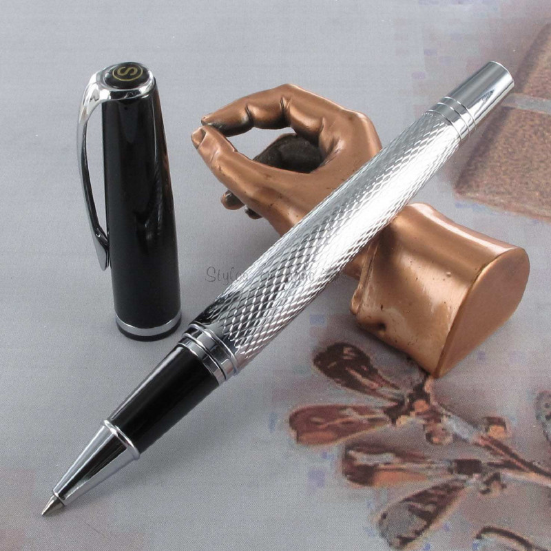 Stylo Roller Scrikss® Pera Chrome & Noir Stylo Roller Scrikss® Pera Chrome & Noir