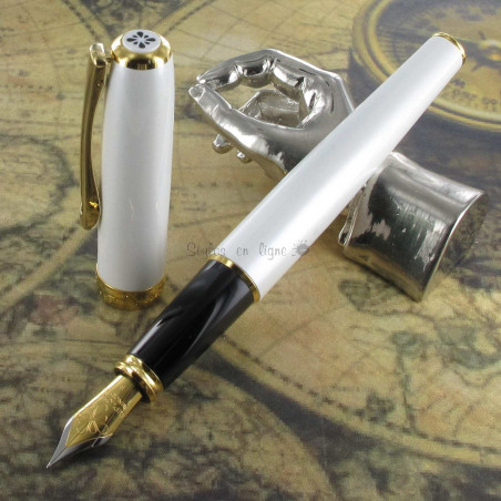 Stylo Plume Fine Diplomat® Excellence A2 Laqué Pearl Doré