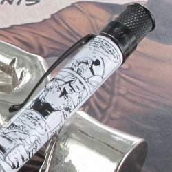 Stylo Roller Retro51® Rocketeer Bande dessinée noir et blanc