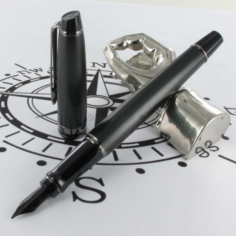 Stylo Plume Moyenne WATERMAN® Expert Métal RT Noir Stylo Plume Moyenne WATERMAN® Expert Métal RT Noir