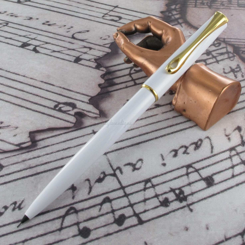 Stylo Portemine 0,5 mm Diplomat® Traveller Snow White Doré Stylo Portemine 0,5 mm Diplomat® Traveller Snow White Doré