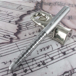 Stylo Roller Oberthur® "Jaïpur" Argent + Etui