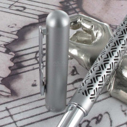 Stylo Roller Oberthur® "Jaïpur" Argent + Etui