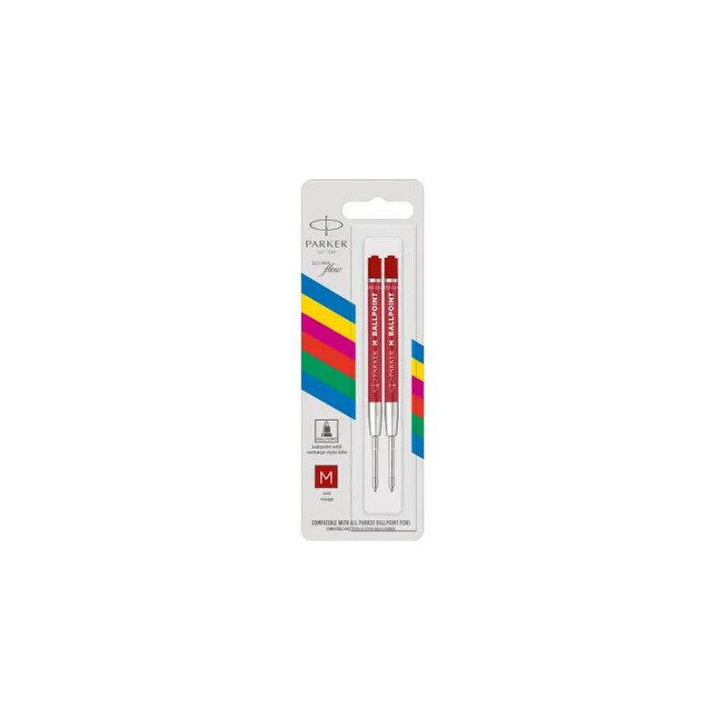 Lot de 2 Recharge Bille Rouge Moyenne Parker® Lot de 2 Recharge Bille Rouge Moyenne Parker®