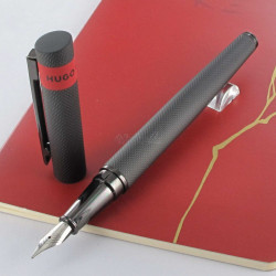 Stylo Plume Moyenne Hugo Boss® Loop® Diamond Noir