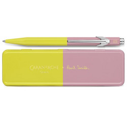 Stylo Bille Caran d'Ache® 849 "PAUL SMITH" Chartreuse Yellow & Rose Pink - Edition limitée