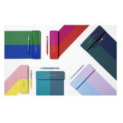 Stylo Bille Caran d'Ache® 849 "PAUL SMITH" Chartreuse Yellow & Rose Pink - Edition limitée