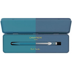Stylo Bille Caran d'Ache® 849 "PAUL SMITH" Cyan Blue & Steel Blue - Édition Limitée