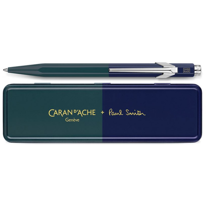 Stylo Bille Caran d'Ache® 849 "PAUL SMITH" Racing Green & Navy Blue - Édition Limitée Stylo Bille Caran d'Ache® 849 "PAUL SMITH" Racing Green & Navy Blue - Édition Limitée