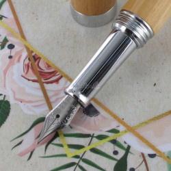 Stylo Plume Oberthur® "Quito" Bois d'Olivier + Etui Manta offert