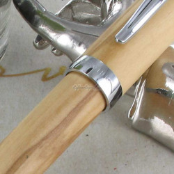 Stylo Bille Oberthur® "Quito" Bois d'Olivier + Etui Manta offert