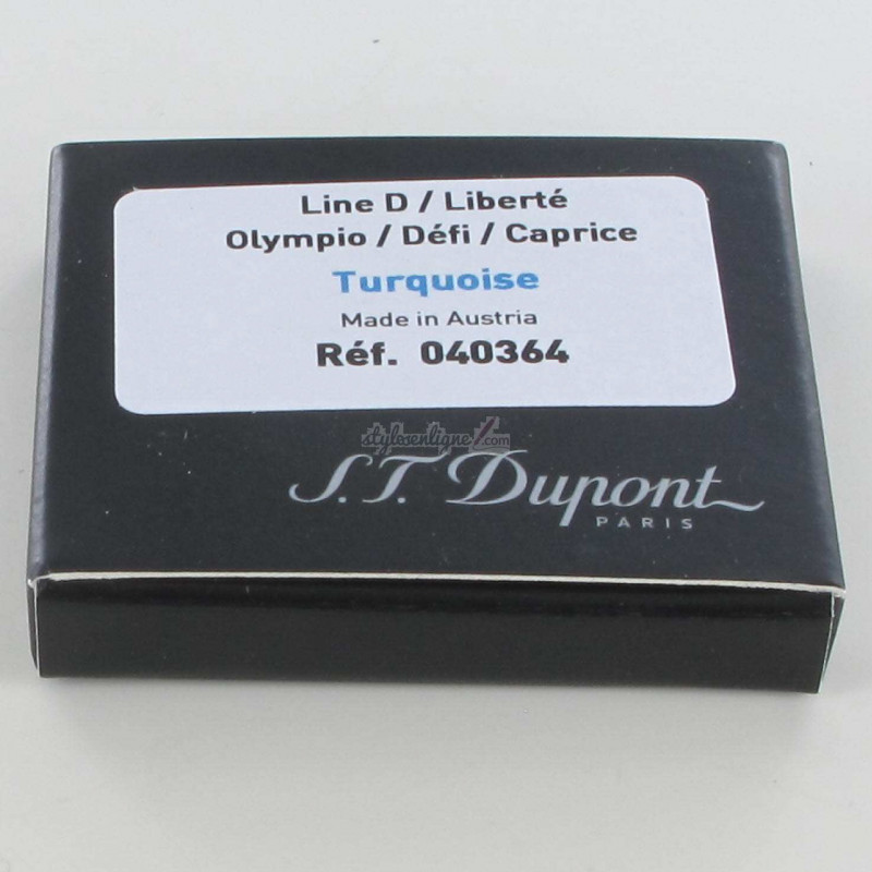 Cartouches Turquoise boite de 6 ST Dupont® Cartouches Turquoise boite de 6 ST Dupont®