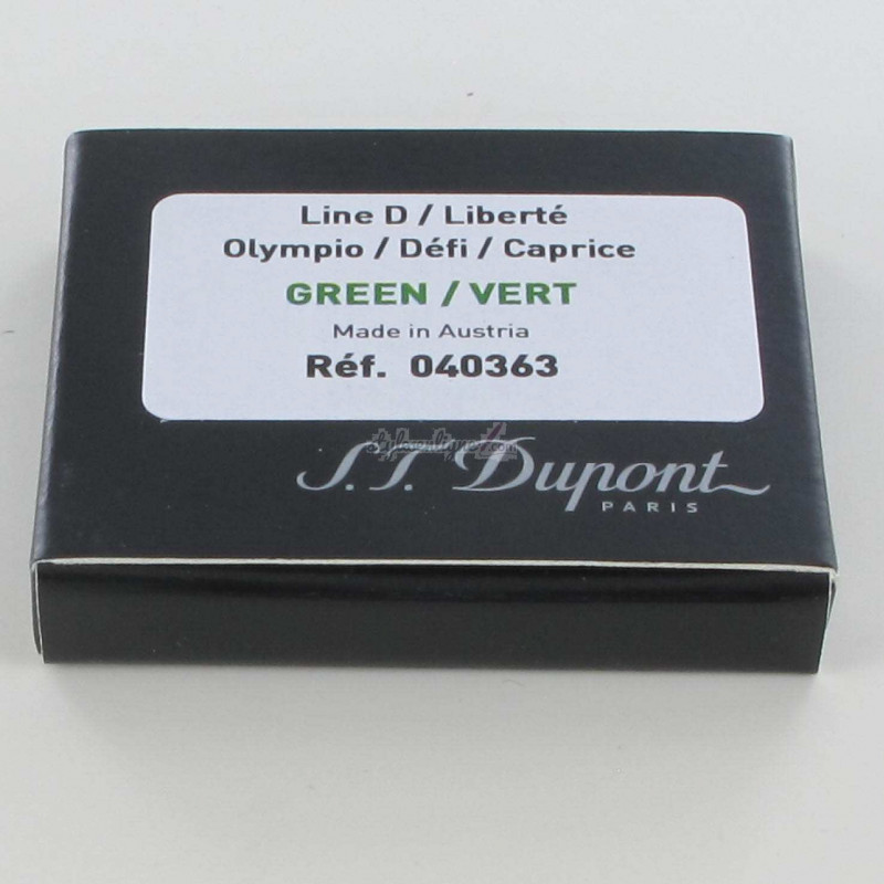 Cartouches Vertes boite de 6 ST Dupont® Cartouches Vertes boite de 6 ST Dupont®