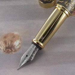 Stylo Roller Oberthur® "Byzance" Gris & Or