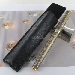 Stylo Roller Oberthur® "Byzance" Gris & Or