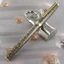 Stylo Roller Oberthur® "Byzance" Gris & Or