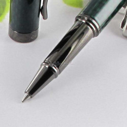 Stylo Roller Oberthur "Orion" Vert & Gun