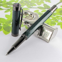 Stylo Roller Oberthur "Orion" Vert & Gun