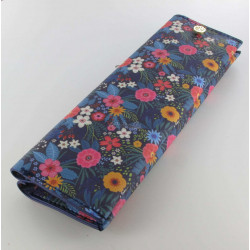 Etui Stylos Oberthur® Barbade (double poche) Fond Marine