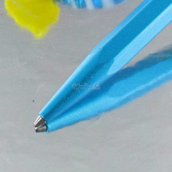 Stylo Bille Caran d'Ache® 849 "COLORMAT-X" Bleu Turquoise