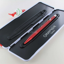 Stylo Bille Caran d'Ache® 849 "COLORMAT-X" Rouge
