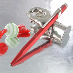 Stylo Bille Caran d'Ache® 849 "COLORMAT-X" Rouge