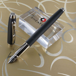 Stylo Plume Moyenne Sheaffer® "Serie 100" Noir mat & Chromé